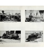 1970 Maine Steam Locomotives Railroad Print Vintage Ferdinando Gorges Po... - $29.99