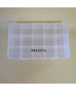 HELETTA Fishing tackle boxes Clear Adjustable Divider Tackle Box - $27.88