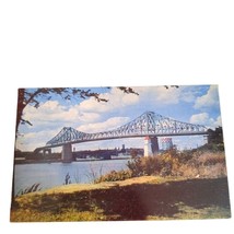 Postcard Jaques Cartier Bridge View From Ste Helen&#39;s Island Montreal CA Unposted - £5.72 GBP