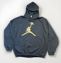 Gold Girl Jumpman Center Logo Hoodie Pullover  Oversized Teen Basketball 3XL - $23.75