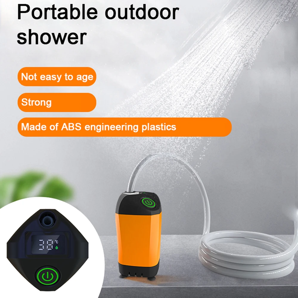 Camping Portable Electric Shower Pump Outdoor Shower Waterproof Electric Pump - £51.68 GBP+