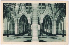 Postcard Confederation Hall Parliament Buildings Ottawa Ontario 1928 PECO - $3.47