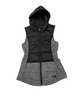 The North Face womens Pseudio Vest XS Gray Black Insulated Moisture Wick... - $19.35