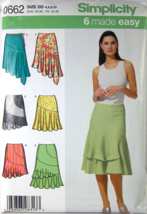 SIMPLICITY 0662 Uncut Pattern Size DD 4 6 8 10 Misses Sew 6 Easy Skirts ... - $8.79