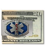 EMT TRIBUTE STAINLESS STEEL MONEY CLIP - EMERGENCY MEDICAL RESCUE PARAME... - £16.58 GBP