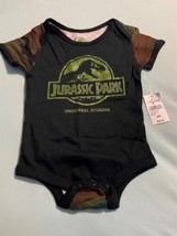 Baby Jurassic Park 1-Piece Body Suit Camo Dinosaur T-Rex Universal Studi... - $17.50