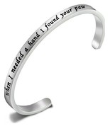 Inspirational Stainless Steel Bracelet ~ &quot;when I needed a hand I found y... - €29,96 EUR