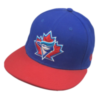 Toronto Blue Jays Maple Leaf New Era Fitted Baseball Hat Cap Size 7 1/2 USA Made - £19.04 GBP