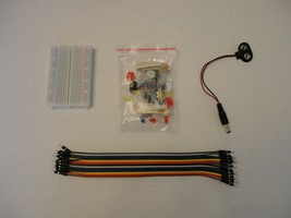 Basic Components Starter Pack Breadboard Jumper 9V Cable Wire for Arduino UNO R3 - £16.48 GBP