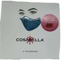 Cosabella Face Mask Never Say Never V in Picasso Blue NEVER9923 Pleated ... - $24.00