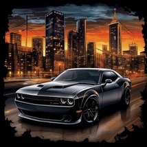 Dodge Challenger SRT Hellcat Widebody Scat Pack Demon | AI | POSTER 24 X 36 INCH - £16.43 GBP