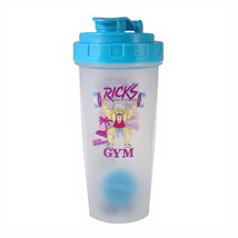Rick And Morty Rick&#39;s Gym Protein Shaker Mug Blue - £17.62 GBP