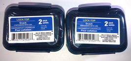 Snack Containers With Locking Lids 5.25oz Ea-Get Two 2-packs(4 Total)Dar... - $15.72