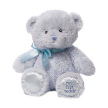 Gund My First Teddy - Blue 25cm - £24.66 GBP