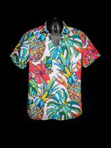 Robert Graham Maui Flavors Short Sleeve Shirt XL Size with Matching Shorts 36" image 2