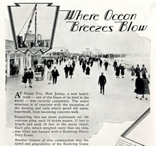 Koehring Concrete 1928 Advertisement New Jersey Ocean City Boardwalk DWCC14 - £24.03 GBP