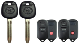 2 Toyota 3 Button Keyless Entry Remote HYQ12BBX + TOY43AT4 Transponder Key A+++ - £24.44 GBP