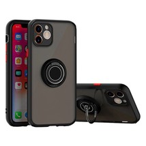 Rugged 360° Magnetic Ring Case for iPhone 12/12 Pro 6.1&quot; BLACK/RED - £6.03 GBP