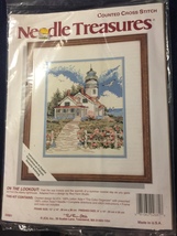 Needle Treasures Counted Cross Stitch Kit #02681"On the Lookout" Lighthouse &Sea - $10.00