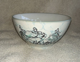 Spectrum Blue Crab Bowl Set Soup Cereal Pottery Chesapeake Bay Watercolo... - $16.99