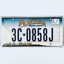 2011 United States Montana Yellowstone County Passenger License Plate 3C 0858J - £13.23 GBP