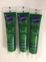 Wilton GREEN Sparkle Colour Gel tubes For Cookies Cupcakes Cake Pops Ice Cream! - £11.60 GBP