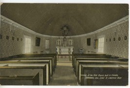 Postcard Interior of First Church Tadousac Quebec Canada Lower St Lawren... - $3.50