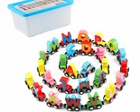 Wooden Alphabet Train Toy 27 Pcs Wooden Magnetic Alphabet Abc Train Set ... - $44.64