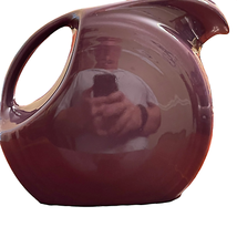 Fiestaware Lilac Disc Pitcher 67oz Mulberry Pottery Vase 8 X 7.25 X 4.5 - £77.68 GBP
