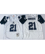 #21 Deion Sanders White Thanksgiving Jersey - $45.00