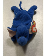 Teenie beanie Babies Peanut the Royal Blue Elephant - $9.50