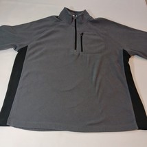 Starter RM34403 Men's Gray 1/4 Zip Long Sleeve Pullover Sweatshirt Size XL image 12