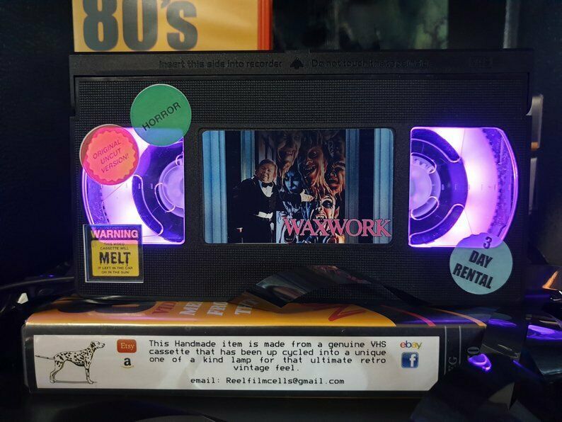 Retro VHS Lamp, Night of the Creeps , Top Quality Amazing Gift For Any Movie Fan Item image 11