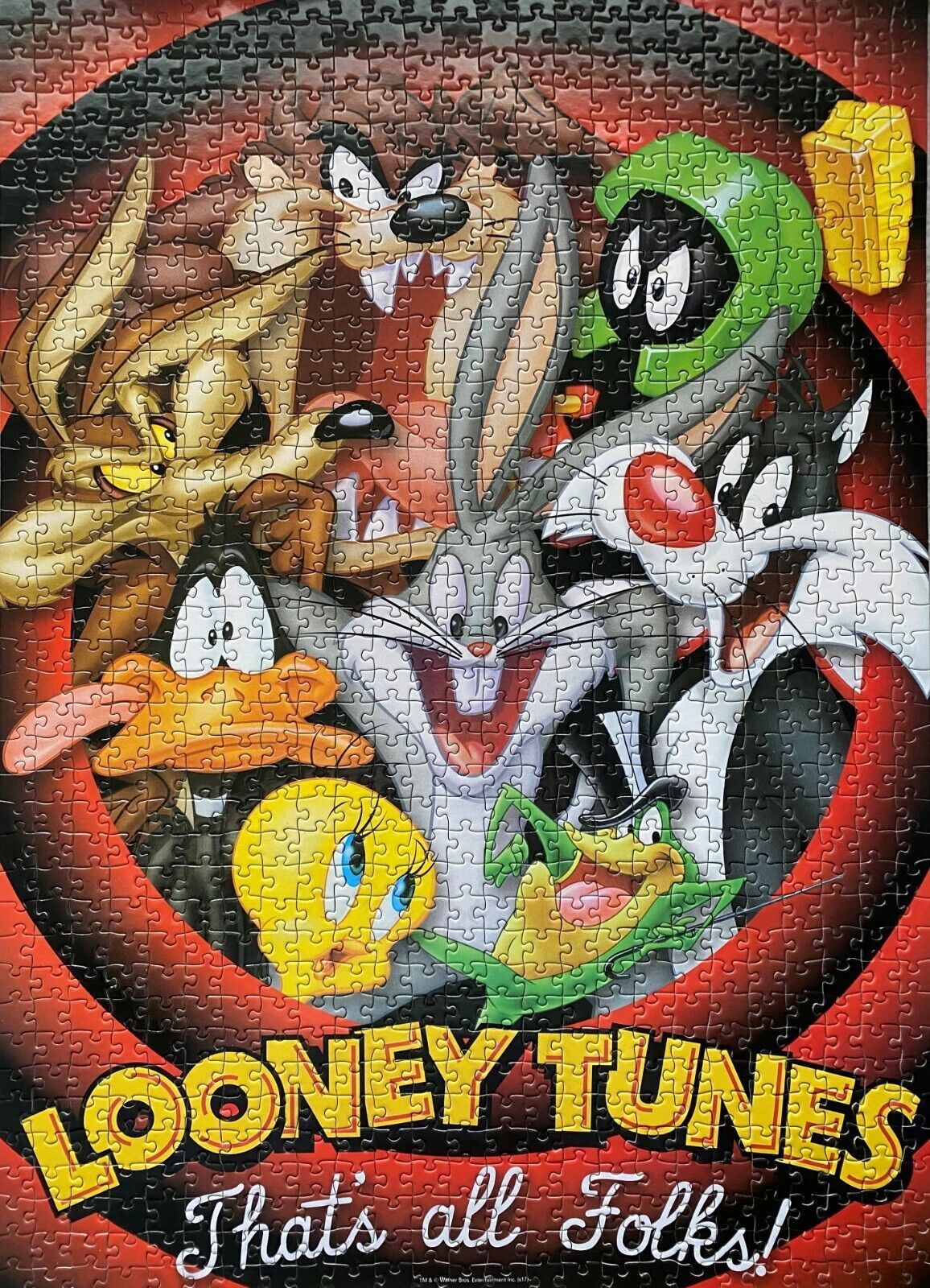 Primary image for Looney Tunes 1000-Piece Jigsaw Puzzle by Aquarius Complete