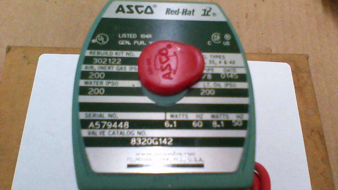 ASCO 8320G142 (3) WAY SOLENOID VALVE /1/8&quot; NPT PORTS /120VAC COIL /200PS... - $28.59