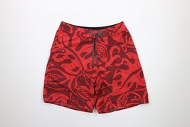 Patagonia Mens Size 32 Spell Out Floral Flower Wavefarer Board Shorts Trunks Red - £27.79 GBP