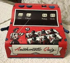 Arithmetic Quiz VINTAGE 1950s Tin Toy by WOLVERINE.- Tested, WORKS!!! - £31.13 GBP