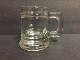 Vintage Beer Stein/Mug Shaped Clear Glass Toothpick Holder w/Handle Shot Glass - £6.22 GBP