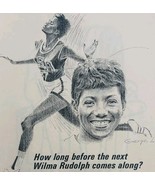 1965 Wilma Rudolph Sprints Equitable Life Assurance Advertisement Olympi... - $460.08 MXN
