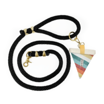 Sunset Retro-Mod Stripe Luxury Rope Dog Leash - £27.17 GBP