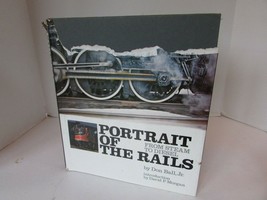 PORTRAIT OF THE RAILS FROM STEAM TO DIESEL 1972 HC BOOK DJ BLACK COVER LotD - $184.08 MXN