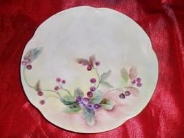 Jaeger &amp; Co, Germany, plate with berries signed C. Weisner &quot;Louise&quot; pattern[146] - £59.35 GBP
