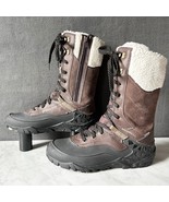 Merrell Aurora Tall Ice+ Brown Leather Winter Boots Waterproof - Women&#39;s... - $1,224.57 MXN
