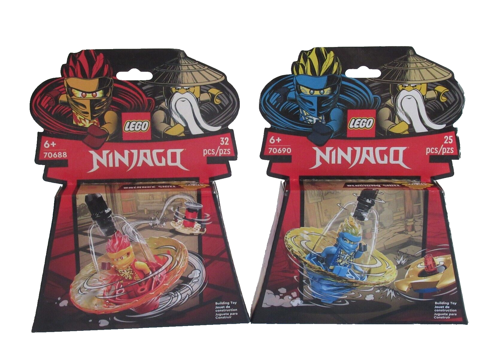 LEGO NINJAGO Spinjitzu Ninja Training Lot: Kai (70688) & Jay (70690) - Sealed - $15.00