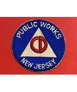 WWII, CIVIL DEFENSE, NEW JERSEY, PUBLIC WORKS, PATCH, NO GLOW, CUT EDGED - €6,41 EUR