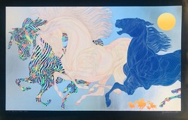 Guillaume Azoulay &quot;Harlequin Horses&quot; #1/1 Serigraph On Paper H/S &amp; Numbered Coa - £2,170.82 GBP