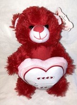 Gift Card Holder Plush Teddy Bear Red With Pocket Heart - £12.45 GBP