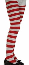 Child Red &amp; White Striped Tights Raggedy Rag Doll Christmas Candy Cane F... - $7.95