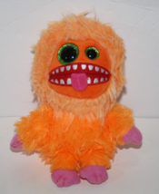 TY Frizzys PLOPSY Monster Neon Orange Plush Beanie Soft Toy Stuffed Anim... - $10.40