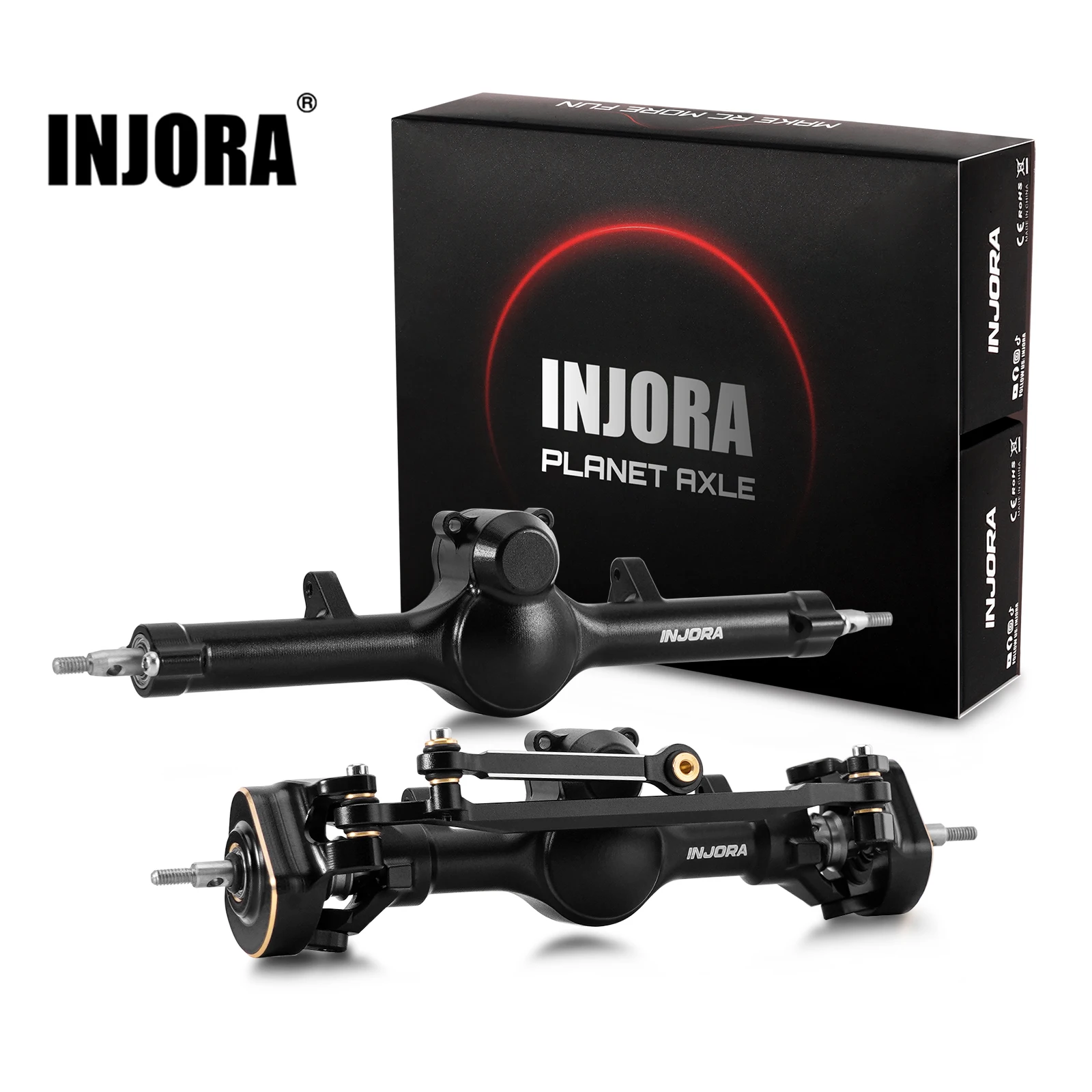 INJORA +4mm Planet Axles with Double Joint Shafts & Brass Steering Knuckles for  - $2,328.93 MXN